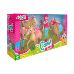 PLAYSET CAVALLERIZZA CON 2 CAVALLI