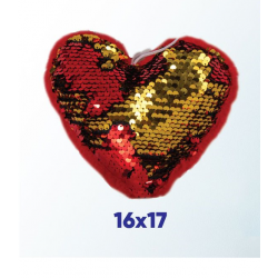 CUSCINO CUORE GLITTERATO