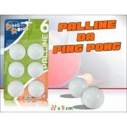 6 PALLINE PING PONG