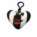 CUORE CON CLIP BIANCONERO CM 7,5