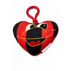CUORE CON CLIP ROSSONERO CM 7,5