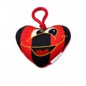 CUORE CON CLIP ROSSONERO CM 7,5